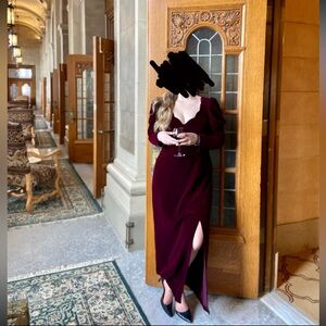 Vintage velvet long sleeve dress